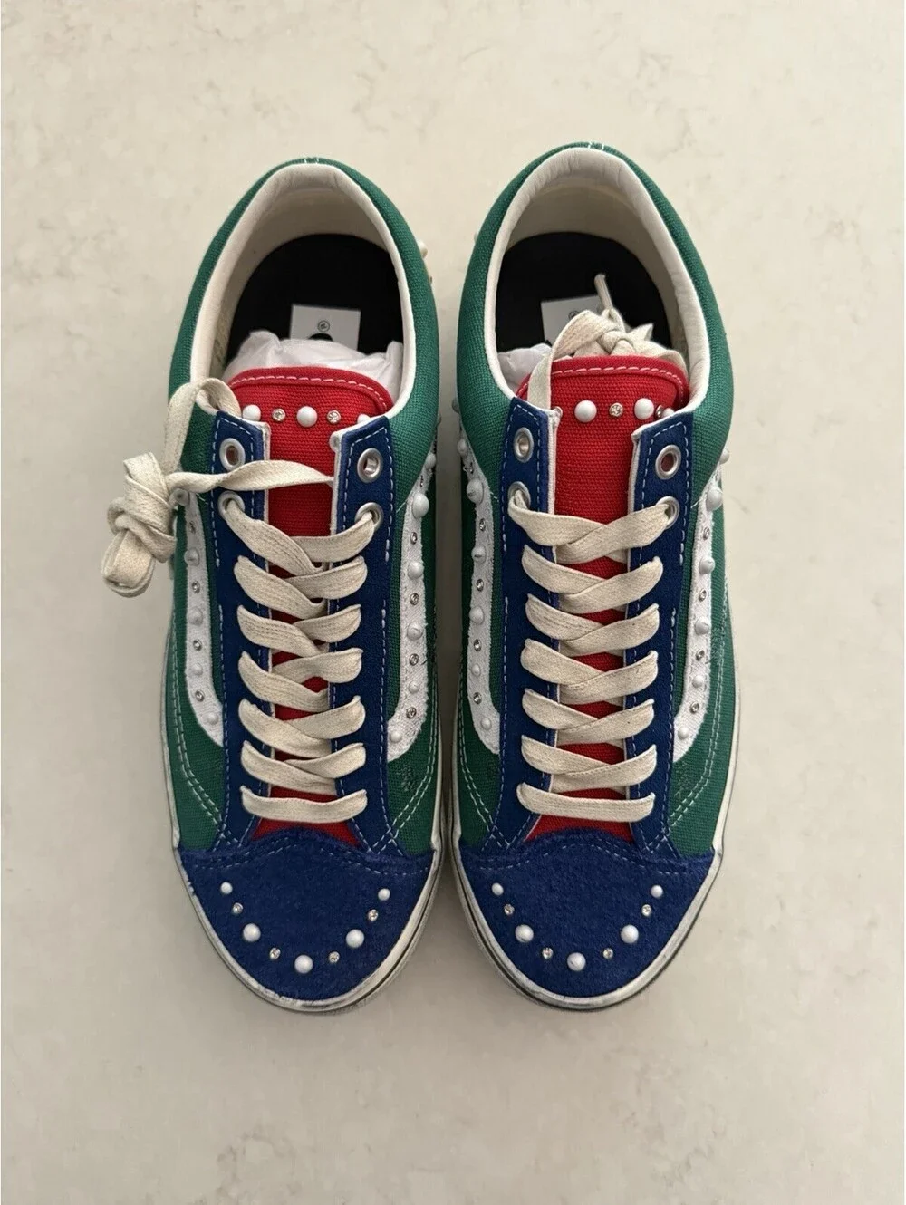 Size 9 Men Vans Premium OTW Old Skool 36 LX Pearlized Yacht Club Green New